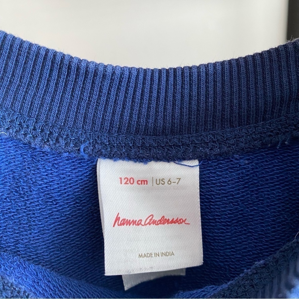 Hanna Andersson Blue Yellow Gray Colorblock Gamer Controls Crewneck Sweatshirt 6 - Picture 12 of 12